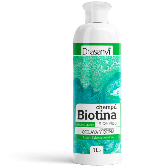 Champú Biotina y Aloe vera - Pelos grasos 1000 ml - Drasanvi - Envase 1000 ml