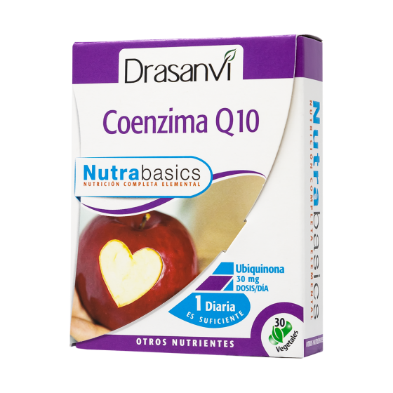 Coenzima Q10 30 cápsulas Nutrabasicos - Drasanvi - 30 cápsulas de 426 mg.
