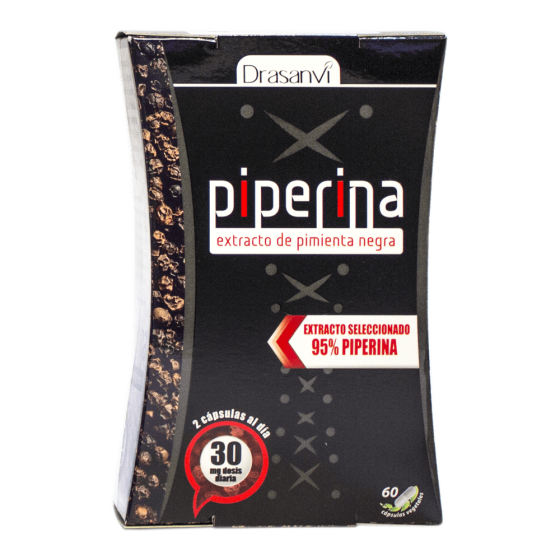 Piperina - Drasanvi - 60 cápsulas de 471,75 mg. 