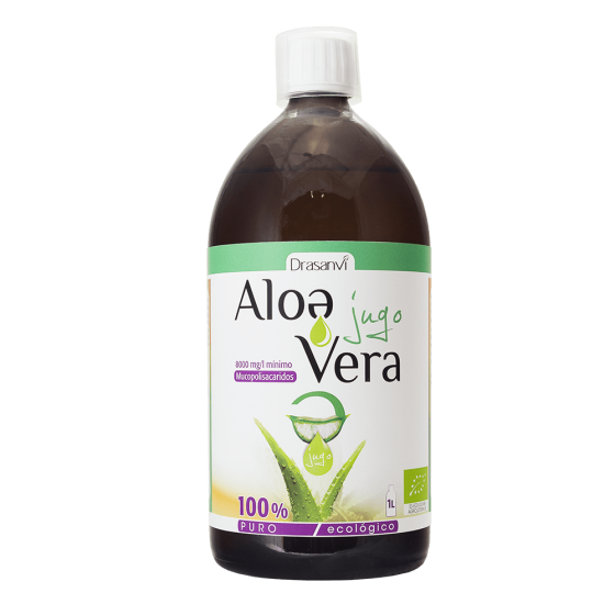 Jugo de Aloe vera ecológico - Drasanvi - Botella de cristal de 1