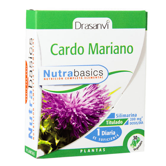 Cardo Mariano 30 cápsulas Nutrabasicos - Drasanvi - 30 cápsulas de 496 mg. 