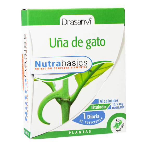 Uña de gato 30 cápsulas Nutrabasicos - Drasanvi - 30 cápsulas de 480 mg. 
